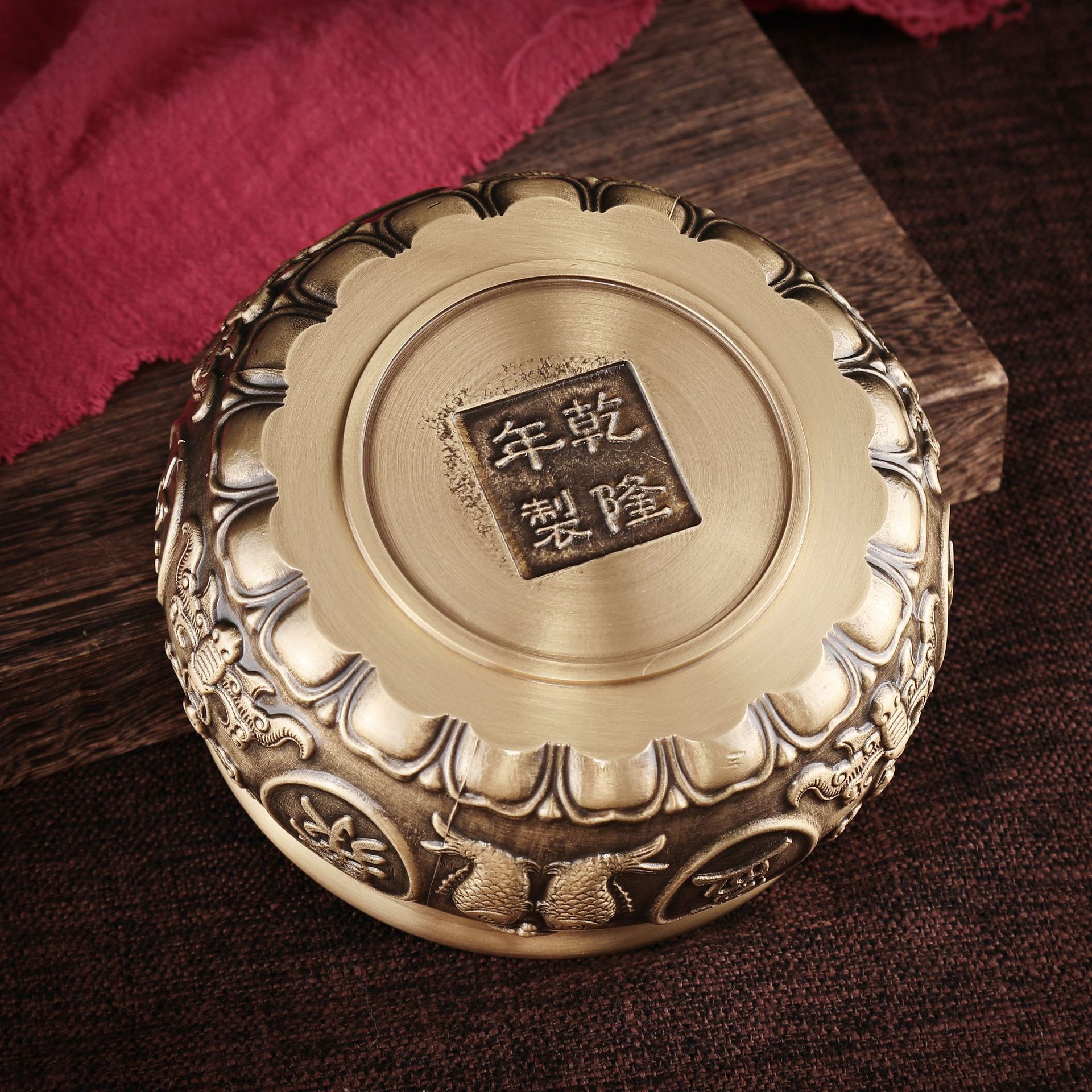 Bronze Carving Crafts Home Ornaments Brass Ornaments Pisces Cornucopia Bafu Cornucopia