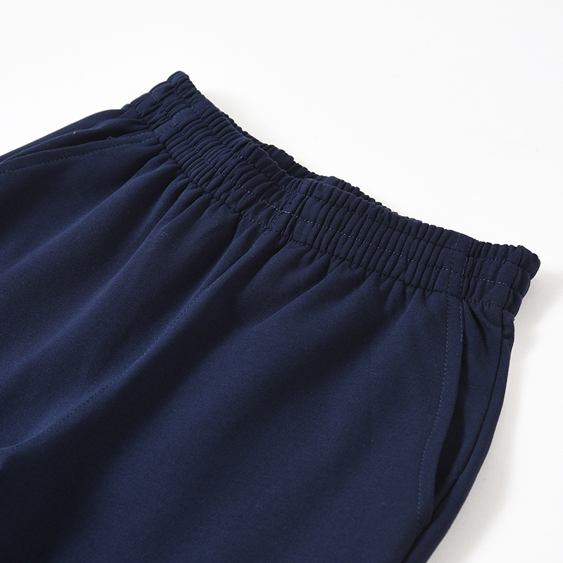 Children's school uniform pants navy blue high school boys and girls dark blue school pants spring and autumn big children's sports pants plus size