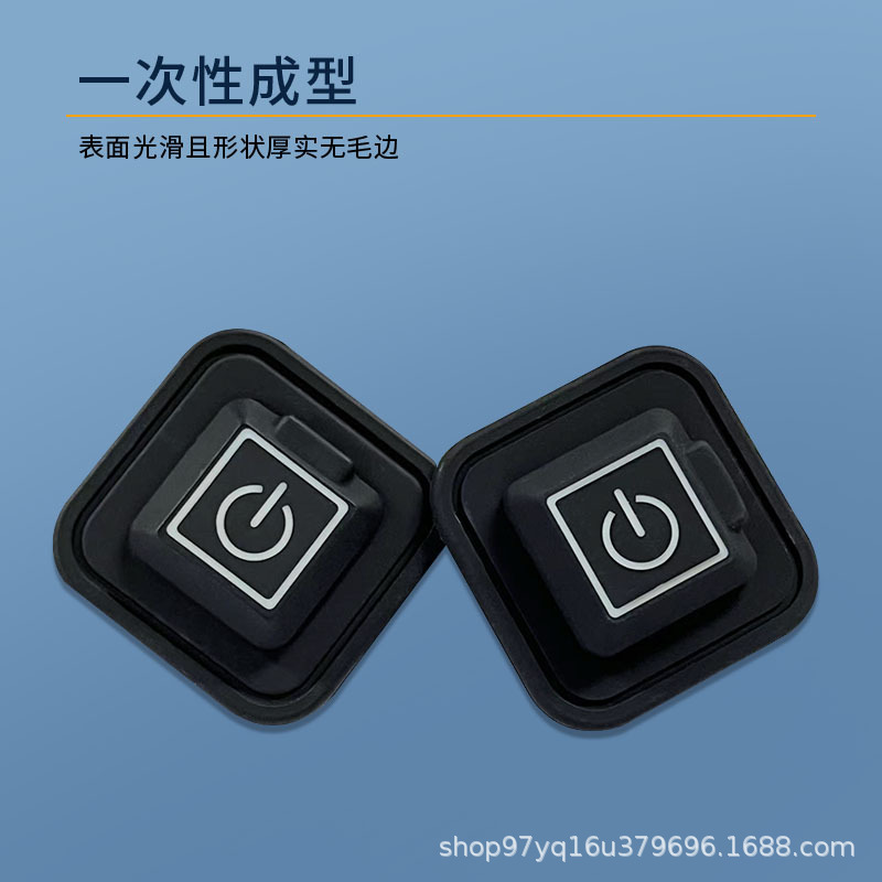 Square Silicone Keycap Heating Clothing Silicone Key Cap Waterproof Laser Engraving Translucent Temperature Control Switch Type-C Interface