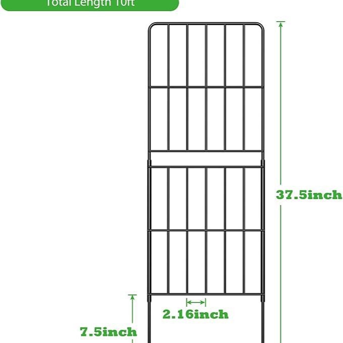Cross-Border Amazon Spot Garden Fence Fence Iron Clem Border Pet Courtyard Barrier Double-Layer Climbing Pergola