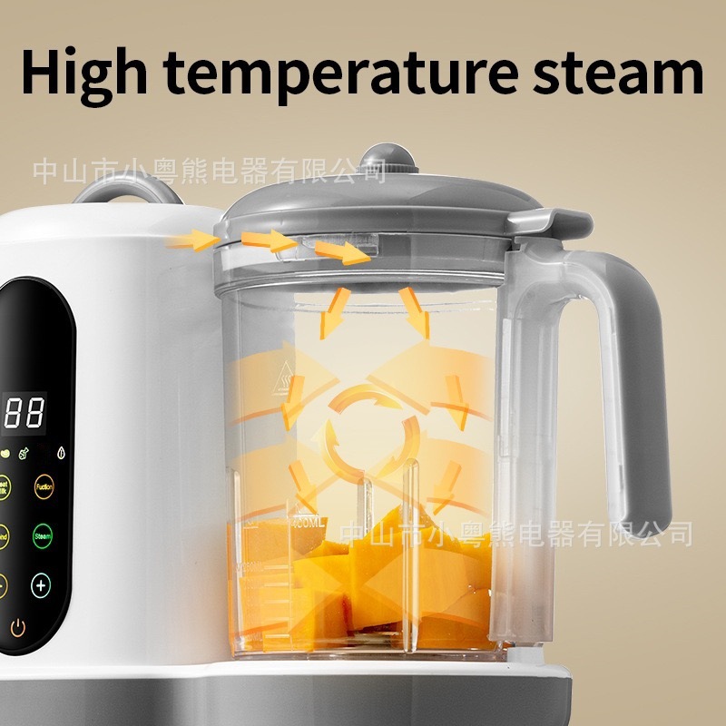 Foreign Trade Fully Automatic Food Processor, Baby Food Maker, Steaming and Blending All-In-One, Scheduled Timer, Baby Blender