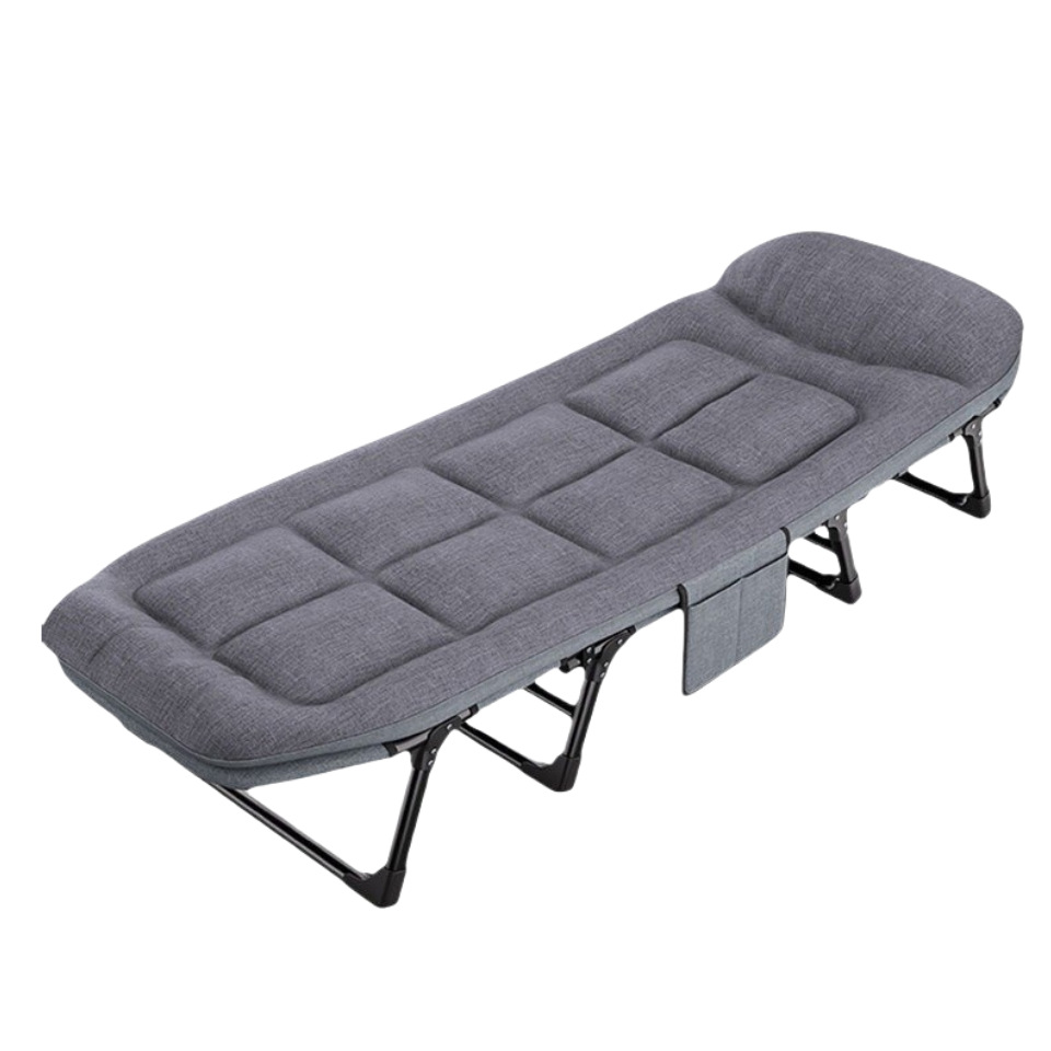 Lunch Break Foldableing Bed Outdoor Single Bed Camp Bed Multifunctional Recliner Accompanying Bed Simple and Portable Office Nap