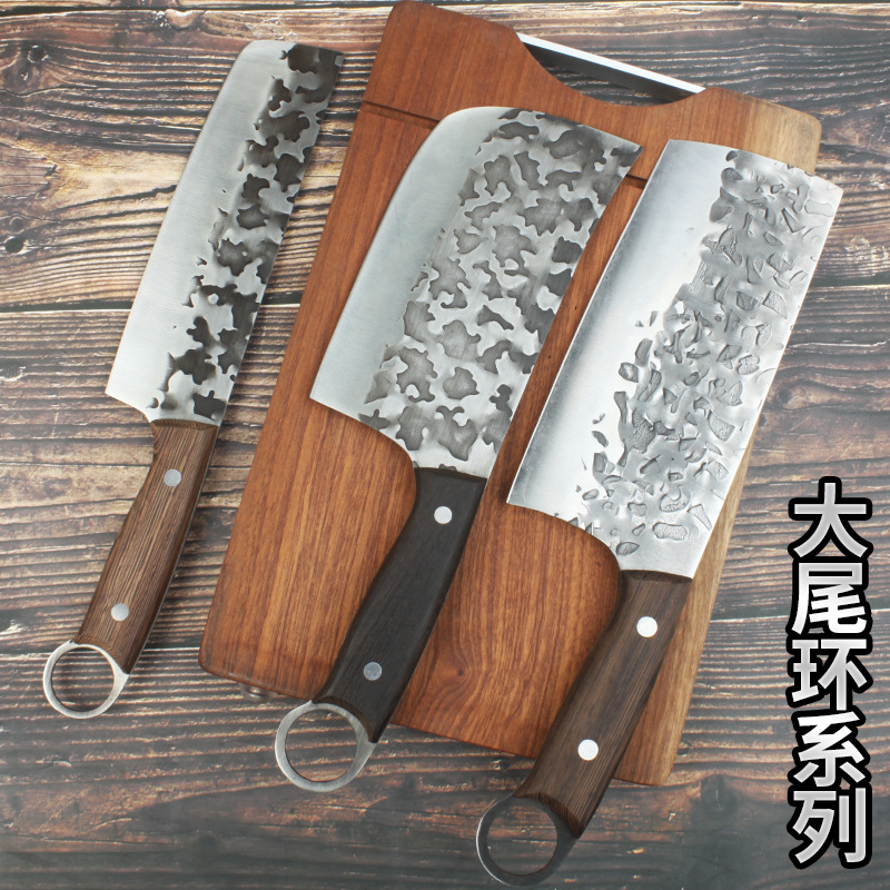 Yangjiang pig killing bone knife forging commercial butcher knife special hand hammer sharp knife cattle and sheep cutting knife meat knife