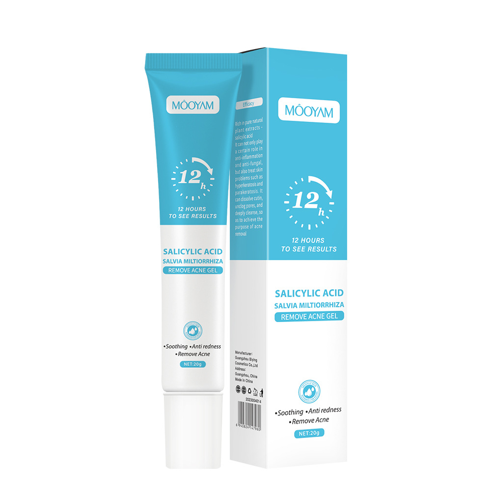 Cross-Border Salicylic Acid Anti-Acne Cream Fades Acne Marks, Removes Acne, Closes Mouth, Shrinks Pores, Plant Essence Anti-Acne Gel
