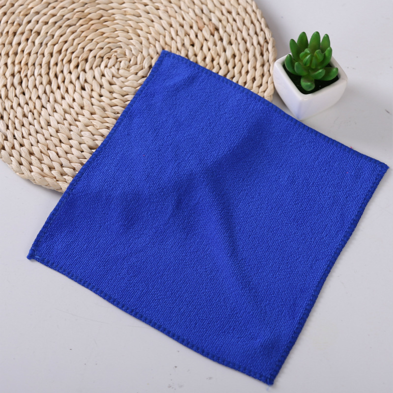 Microfiber Small Towel Car Wash Floor Stall Cleaning Towel Car Supplies Car Wash Towel Soft Thickened Absorbent Towel