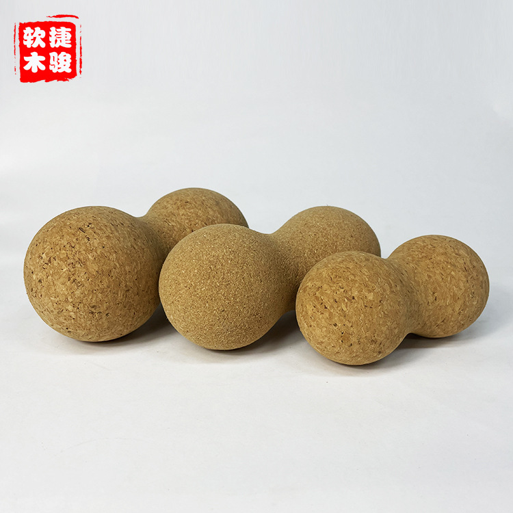 Factory Direct Sales Cork Yoga Ball Yoga Fitness Muscle Relaxation Fascia Ball Massage Single Ball Double Ball Cork Ball