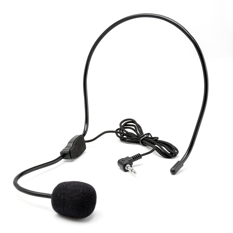 Teacher's Wired Microphone for Class, Tour Guide Ear-Hook Type, Suitable for Little Bee Amplifier Headset Microphone, Head-Mounted Microphone