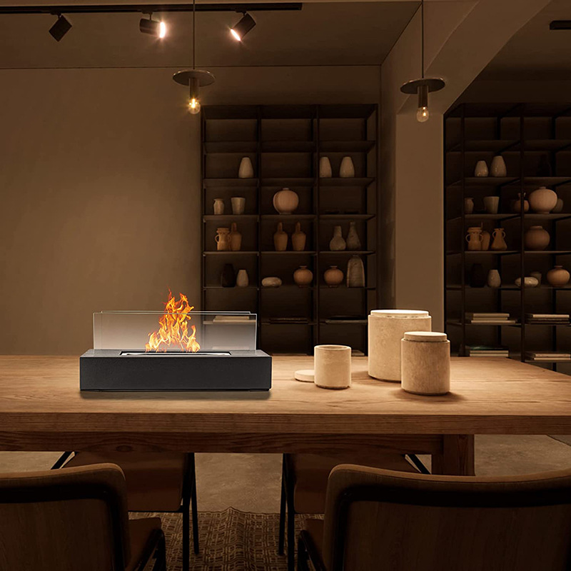 Cross-border hot selling indoor desktop portable alcohol real fire fireplace small alcohol lamp heating stove wholesale