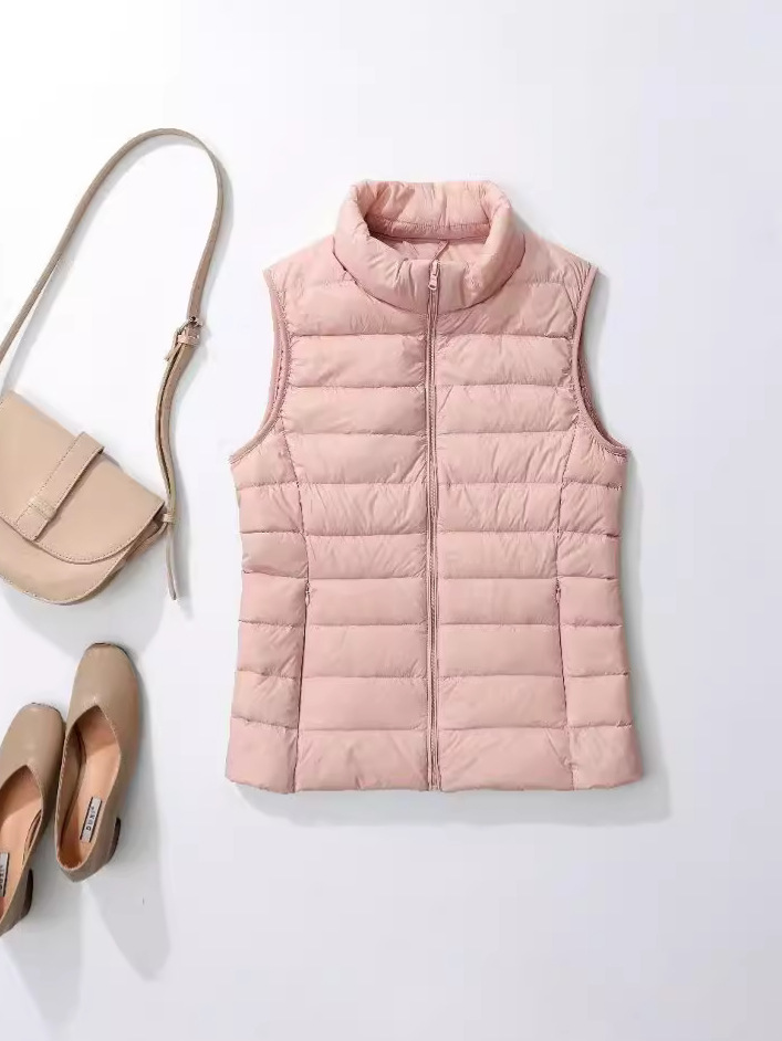 Down Vest Women's Short Down Vest Women's Light Down Vest Women's Winter Down Waistcoat Women's Outer Wear Coat
