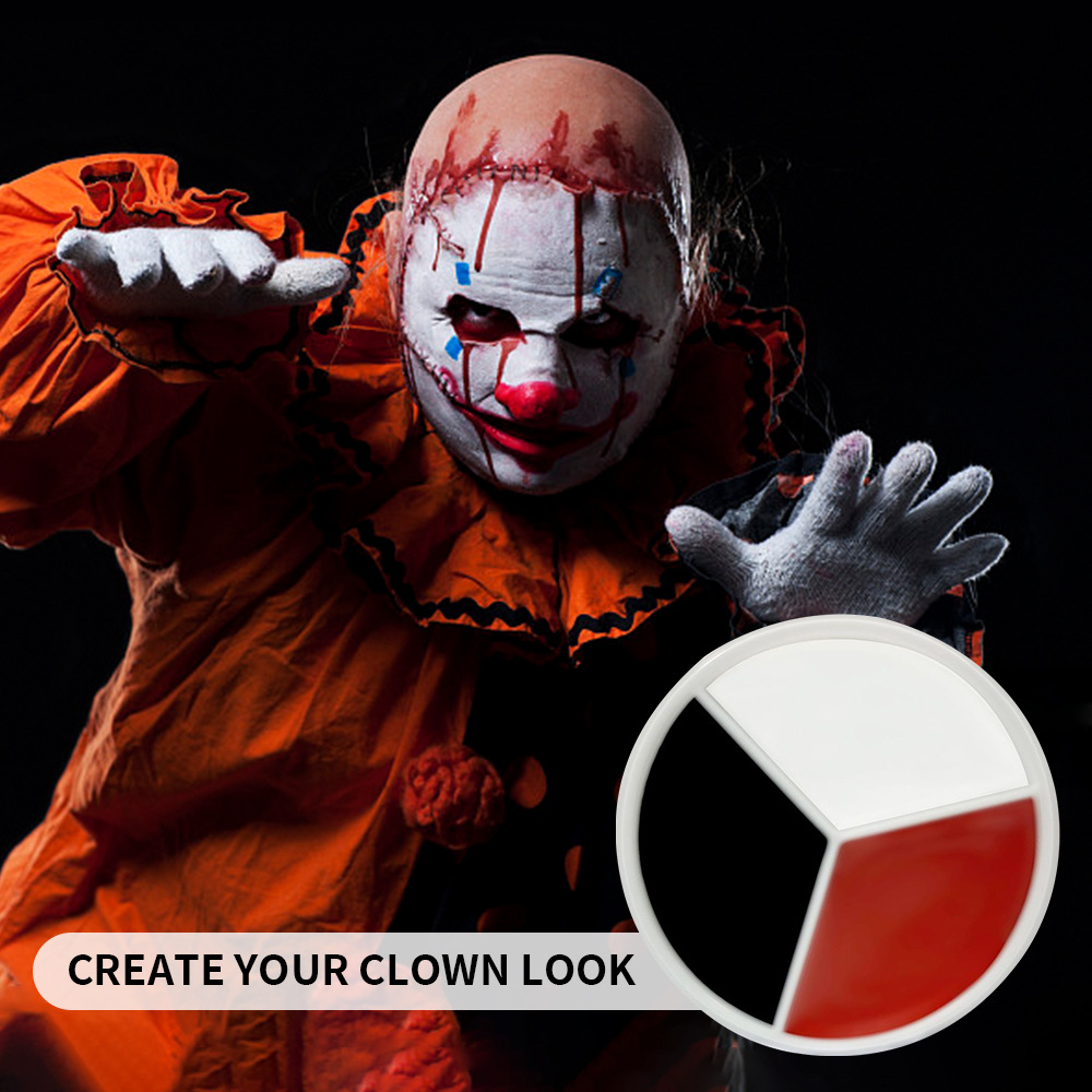 Cross-border Halloween makeup party three-color water-based easy-to-clean human face creative DIY water-based painting wholesale
