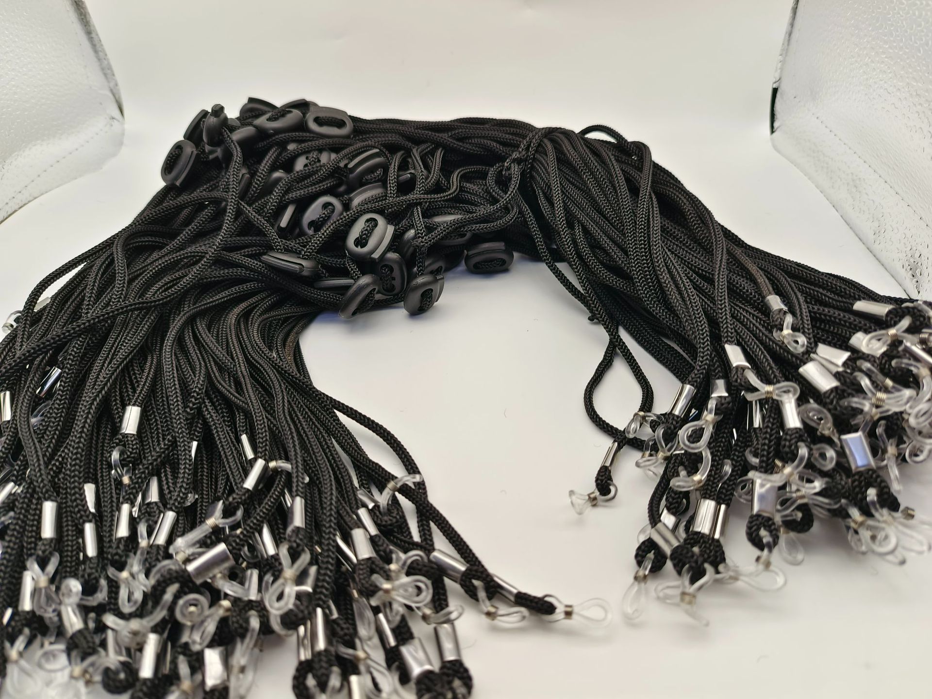 Far-moving Glasses Retractable Non-slip Anti-falling Black Nylon Eye Rope