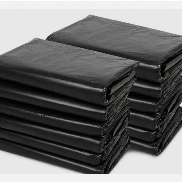 Black Garbage Bags of Various Specifications Large Capacity Flat Mouth Large Sanitation Outdoor Property Hotel Kitchen Large Garbage Bags