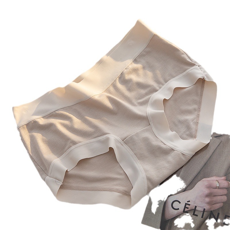 Women's Underwear Modal Underwear Women's Japanese Solid Color Cloud Soft Mid-High Waist Pure Cotton Bottom Crotch Briefs Wholesale