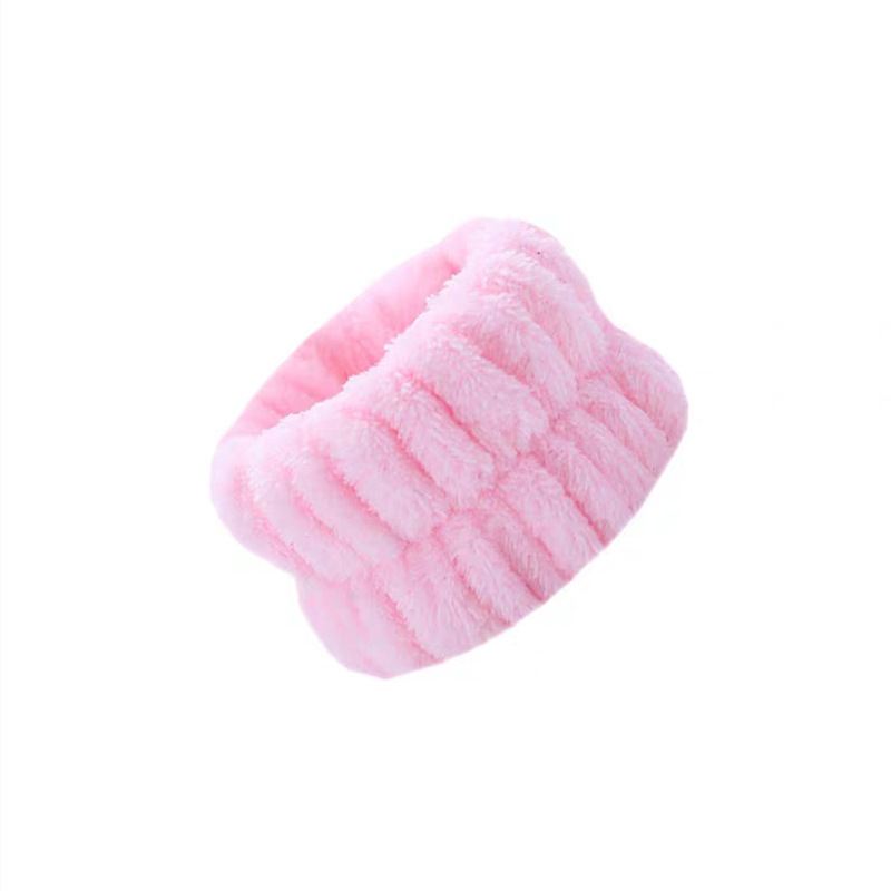 Plush Face Wash Wristband Wholesale Girls Absorb Sweat and Wipe Makeup Flannel Wristband Wrist Waterproof Hairband Wristband
