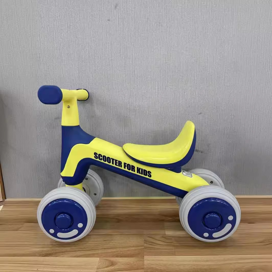 Directly Supplied Kidsren's Balance Car 1-3 Years Old Baby Walker Girl Boy Without Pedals Kidsren's Sliding Four-Wheel Stroller