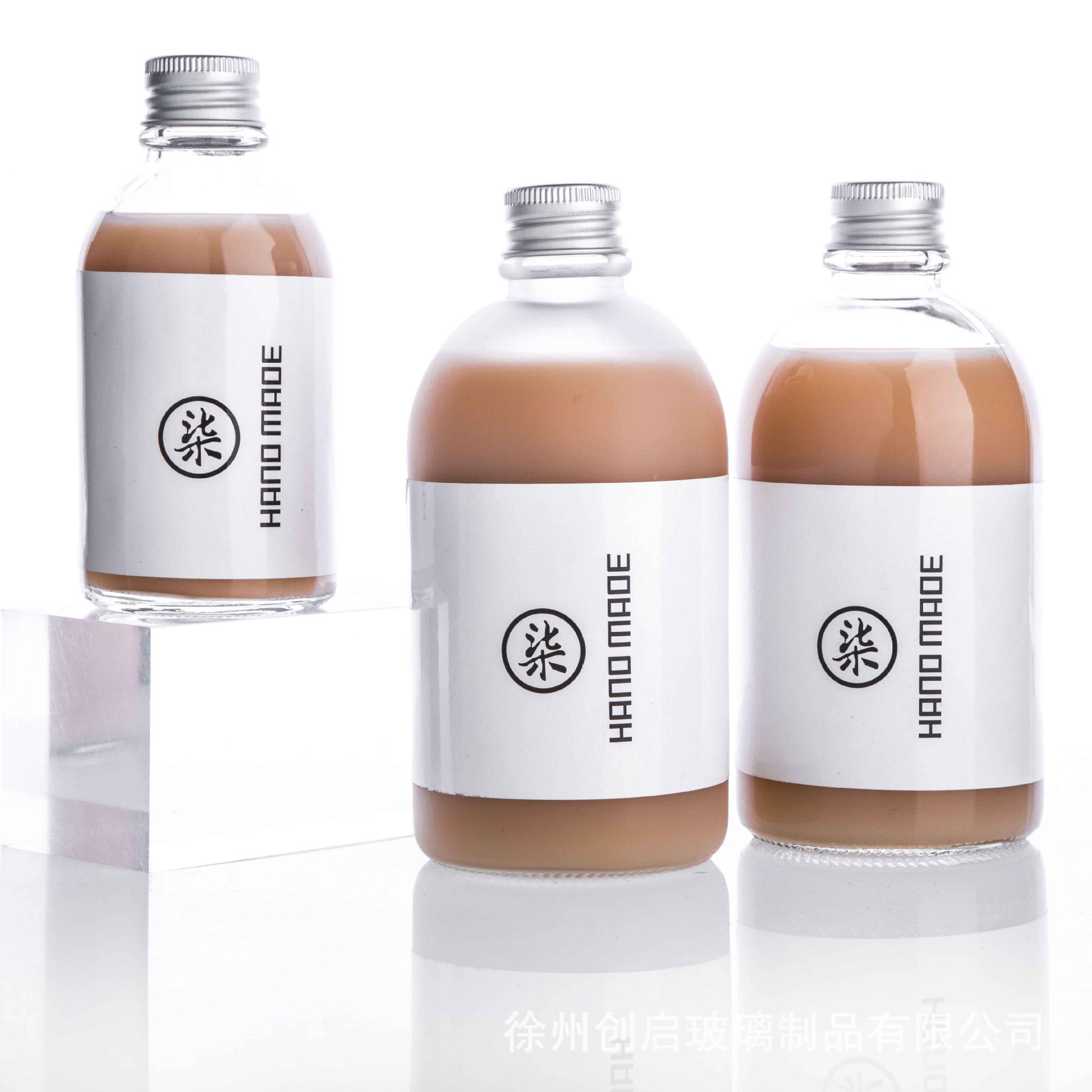 Фабричная бутылка для холодных напитков, бутылка для фруктового сока, прозрачная матовая бутылка для чая, пустая бутылка для фруктового вина