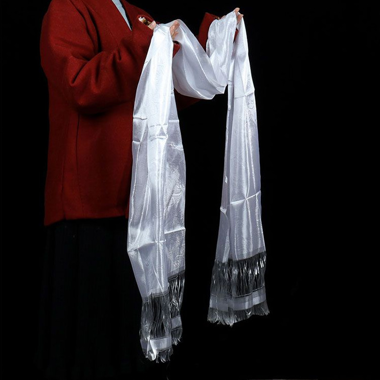 Xizang Eight Auspicious Hada Auspicious Dark Pattern Hada Xizang Mongolian Etiquette Hada Five Colors Hip Hop Blue