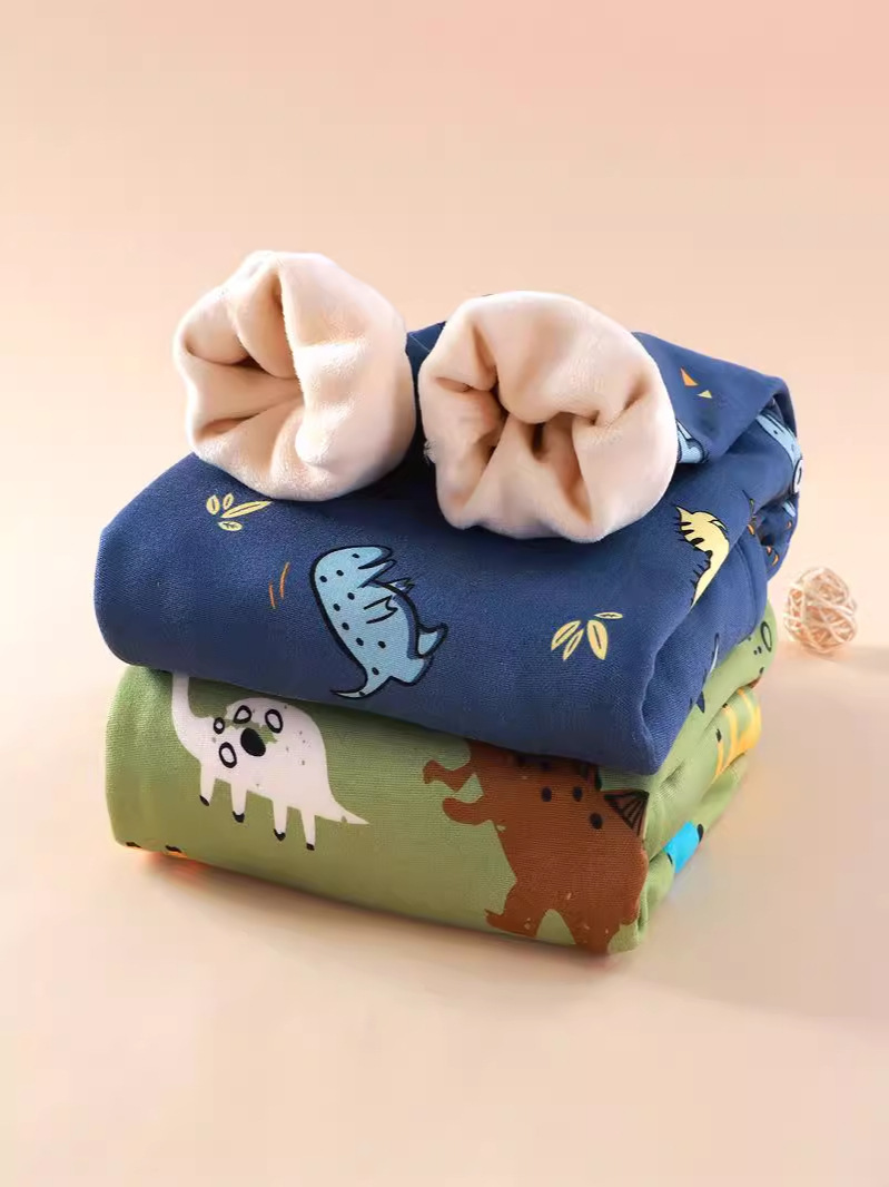 Одежда для детей, термобелье, бархатный комплект для мужчин, осень-зима, теплые брюки, термокостюм для девочек