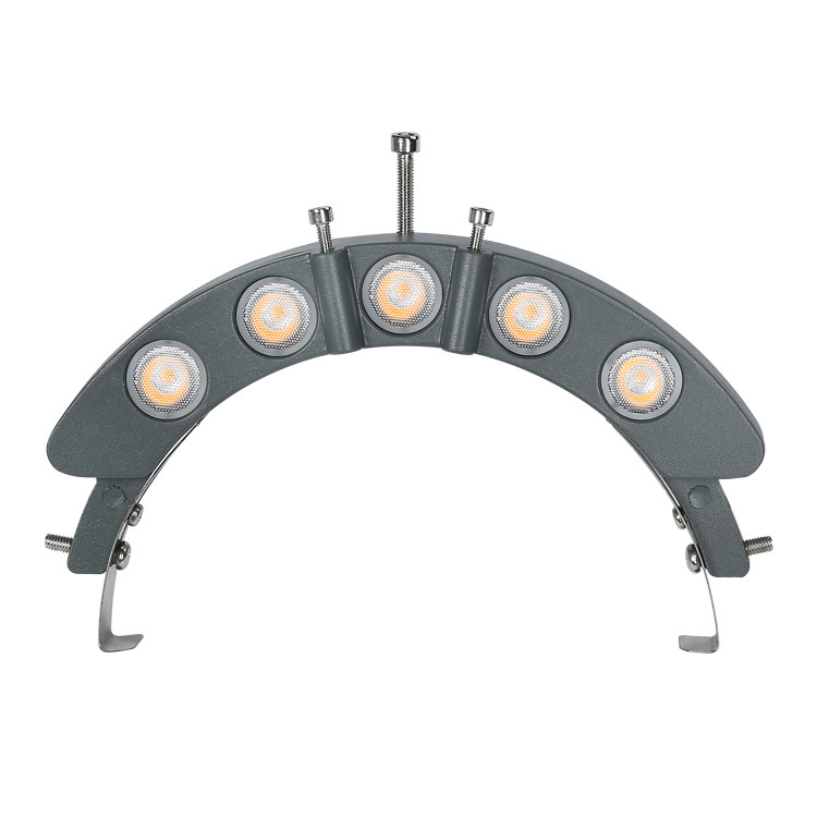 Outdoor Rainproof Ancient Building Roof Tile Pavilion Decorative Tile Moon Crescent Lamp 5W High Brightness Led Corrugated Lamp