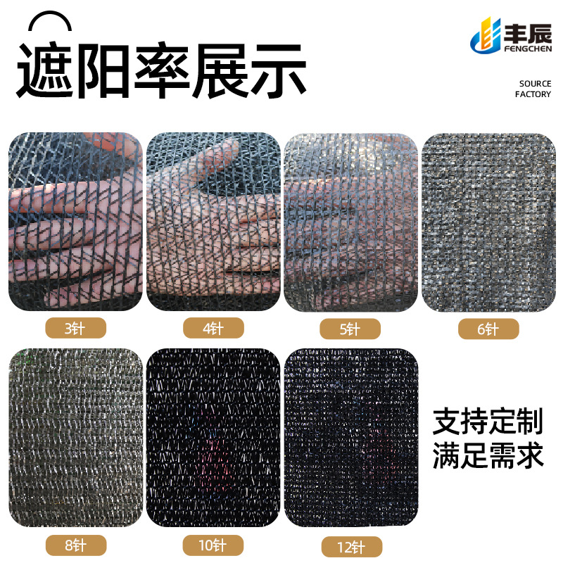 Black Sunshade Net, Shade Net, Cross-Border Thickeneded Encrypted Flat Silk Breeding Net, Seedling Net, Greenhouse Agricultural Sunshade Net