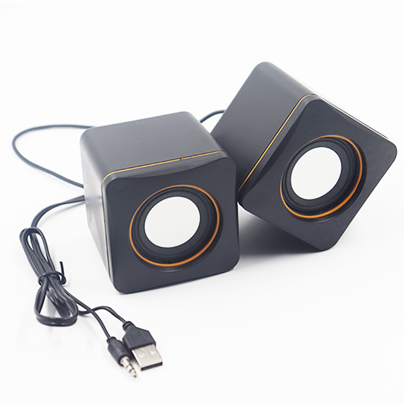USB колонки для ноутбука, компьютерные колонки, сабвуфер, стерео, мини-колонка 02A, магнитная колонка