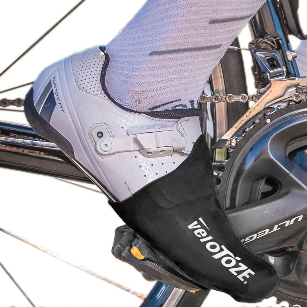 Velotoze Aero High Silicone Shoe Covers Buckle Cover Road Bicycle Shoes Waterproof and Windproof