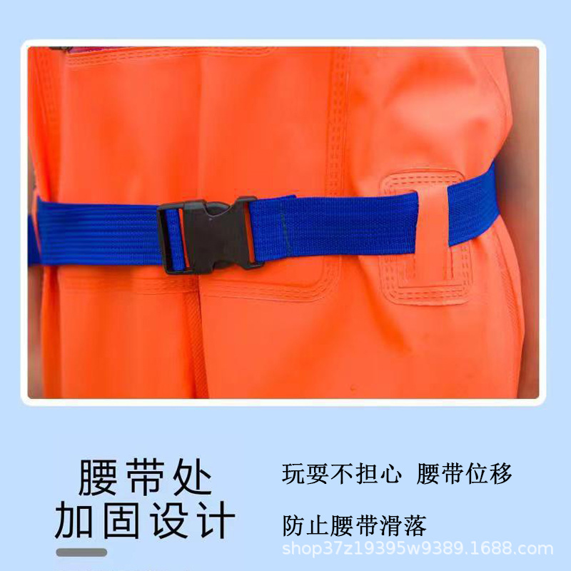 3D Women's Half-length Women's Water Pants Half-length Rain Pants Waterproof Clothes Women's Catching Fish Hooked Full-body Fishing Leather Fork