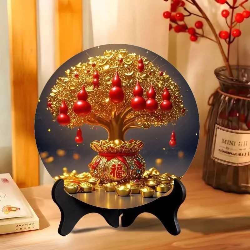 Привнесите богатство и сокровища, разместите в гостиной, денежное дерево, декор для винного шкафа, подарок на новоселье