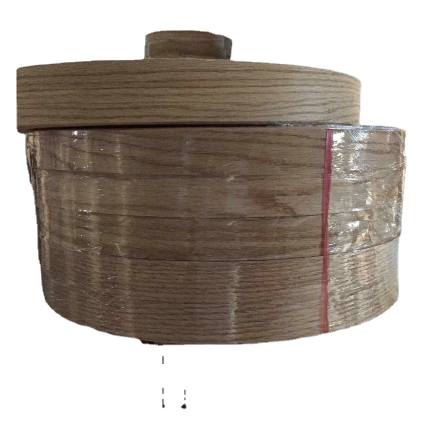 Manufacturer Supplies Red Oak Pattern Edge Banding Strips, Furniture Decorative Panels, Oak Solid Wood Veneer Factory Wholesale