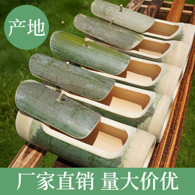 bamboo tube rice steaming tube with lid handmade natural fresh bamboo tube chicken horizontal covered bamboo steaming tube bamboo steaming cup cooking bamboo section