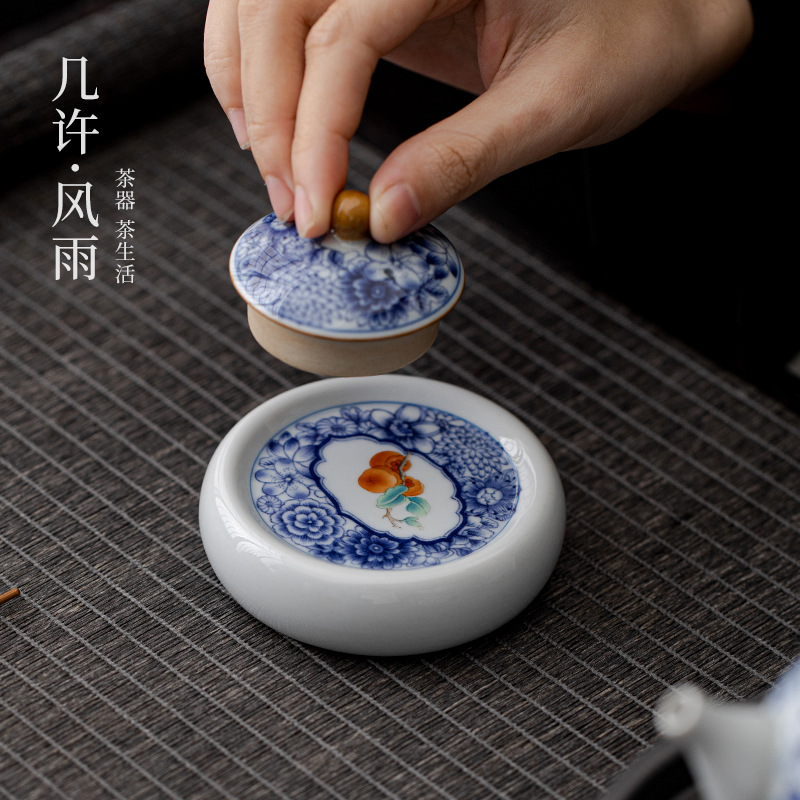 Набор керамических крышек, аксессуары для кунг-фу чая