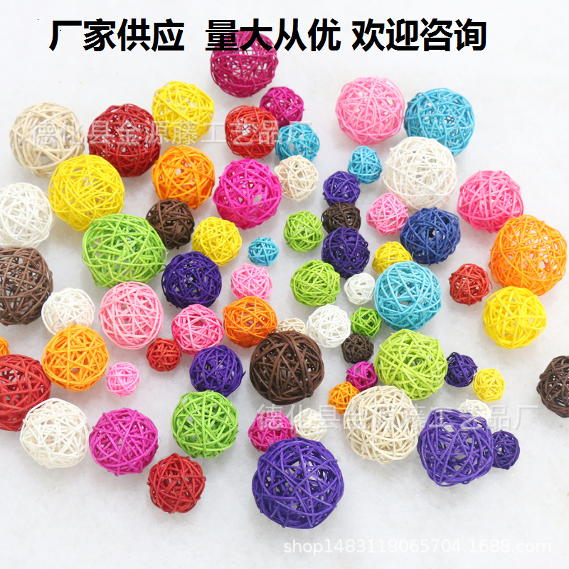 Оптовая продажа 3-60 см цветные такрав мячи для декора