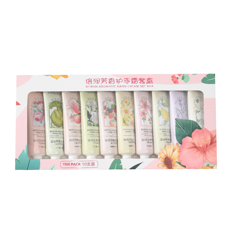 Autumn and winter explosions YIMIAOSII hand cream moisturizing 30g * 10 hand gift box suit double moisturizing hand cream