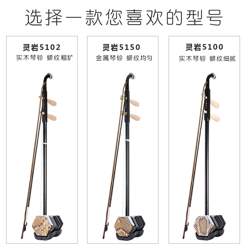 Dropshipping Suzhou Erhu Beginners' Entry-Level Adult and Kidsren's High-Volume Professional Huqin Lingyan Musical Instrument Factory Direct Sale