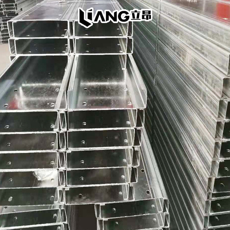 Galvanized C-Shaped Steel Manufacturer, Cold-Bent Punching, C-Shaped Steel Profile, Steel Structure, Construction Decoration Factory Use