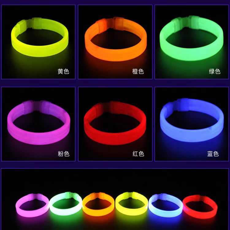 Disco Bar Concert Support Items Led Luminous Circle Luminous Wrist Strap Fluorescent Bracelet Flash Bracelet Night Running