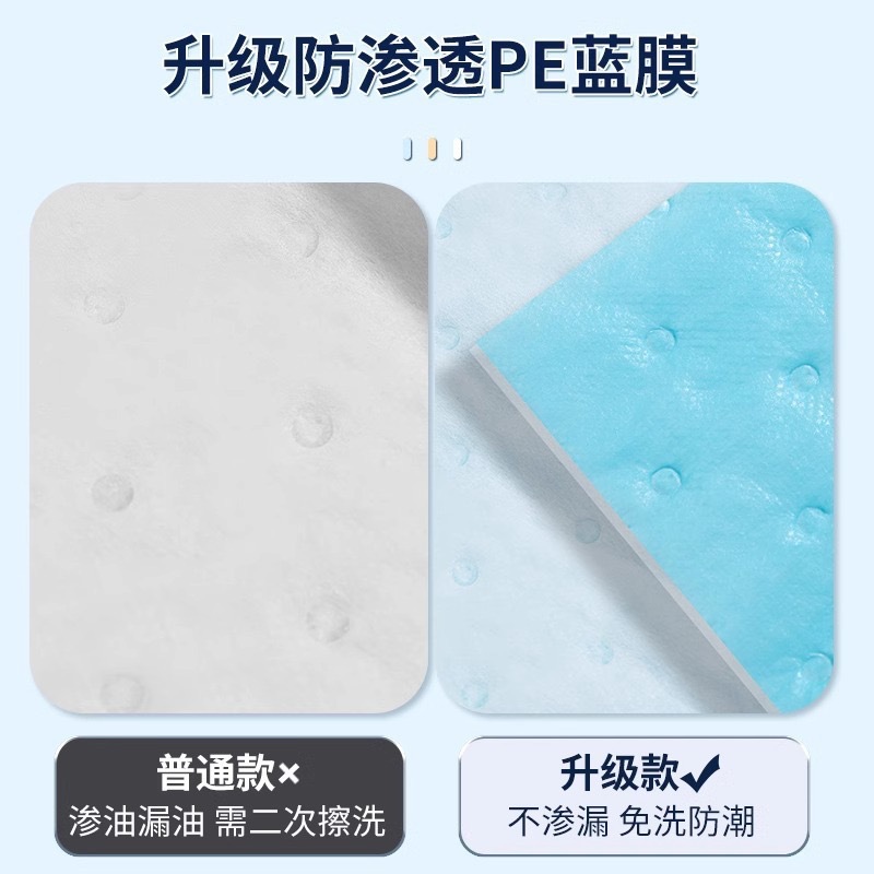 Side suction kitchen ventilator oil absorbing cotton kitchen oil sink oil insulation pad filter cotton thickened blue leak-proof one-piece delivery