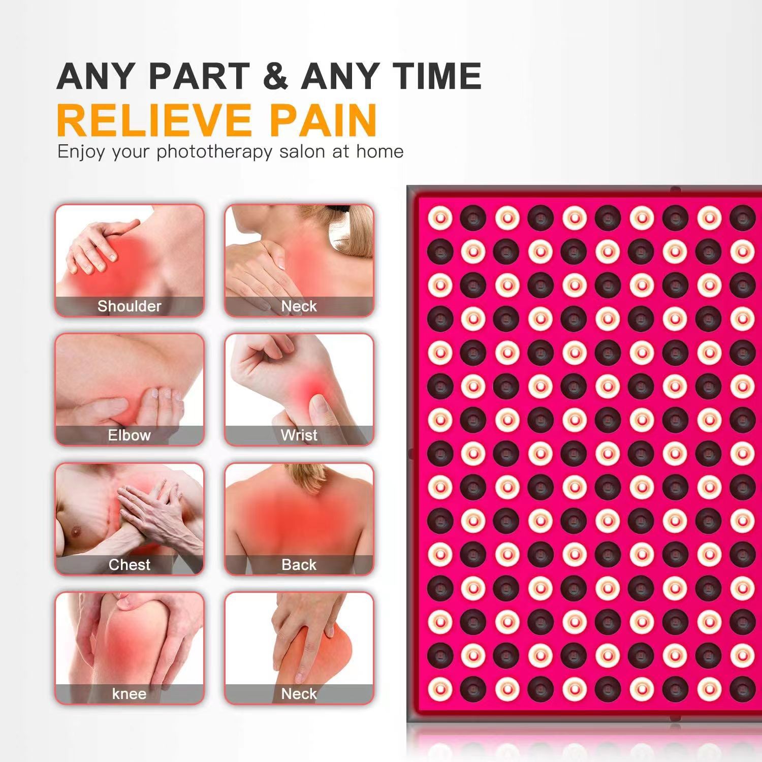 Physiotherapy lamp 45W physiotherapy lamp infrared physiotherapy lamp red light physiotherapy lamp 225 lights physiotherapy lamp baking lamp