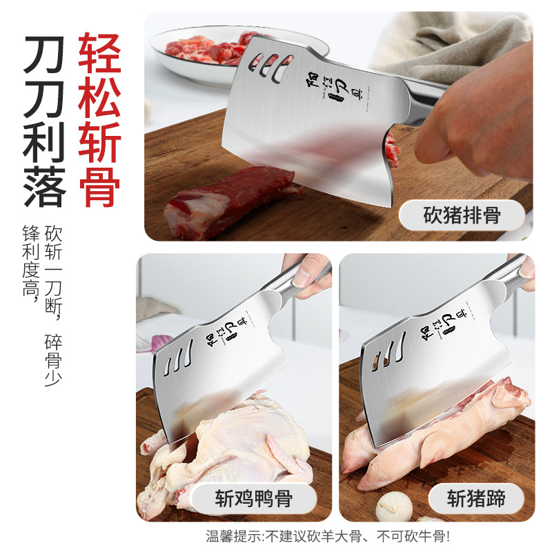 Ju Factory Direct Sales Export Bone Chopping Knife Bone Chopping Knife Butcher's Special All-Steel Ax Bone Chopping Knife