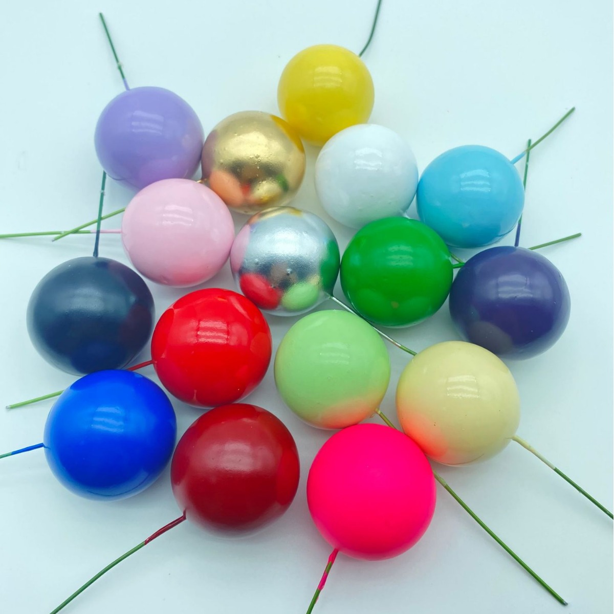 Ins Baking Silver Ball Macaron Colorful Foam Ball Baking Colorful Birthday Cake Decoration Christmas Red Black Purple