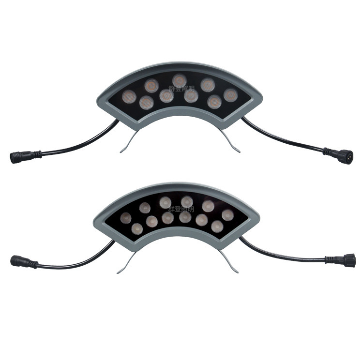 Производитель источника, муниципальное инженерное освещение, дождезащитная 9W 12W, черепичная волнистая лампа, свободная спайка, светодиодная лампа для обнимания деревьев