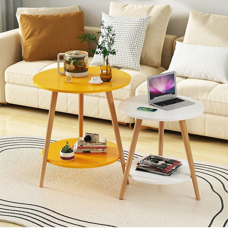 Small Round Table, Small Apartment Side Table, Rental House Coffee Table, Casual and Simple Small Round Table, Free Shipping, One Piece Minimum Batch, Cross-Border