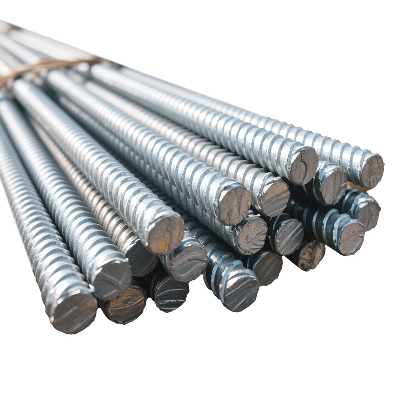 in stock supply high zinc layer hot dip galvanized threaded steel bar to scale processing construction engineering corrosion-resistant seismic steel bar