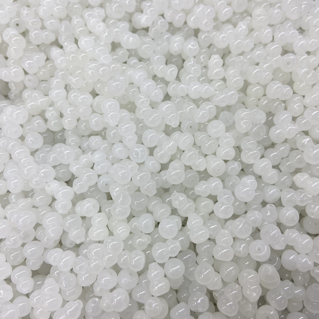 оптовая продажа натуральных аксессуаров из белого нефритового тыквы, DIY аксессуары