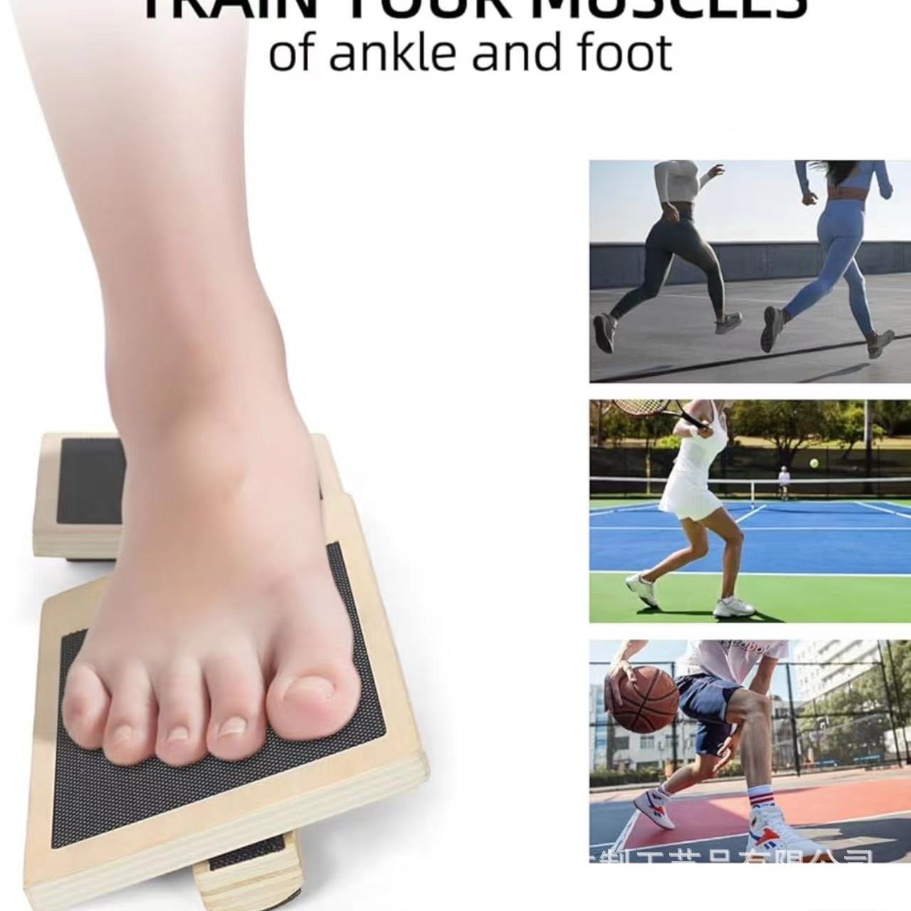 Spot Solid Wood Inclined Pedal Stretching Board Wooden Posture Corrector Calf Foot Stretching Board Straight Leg Standing Stretching Board