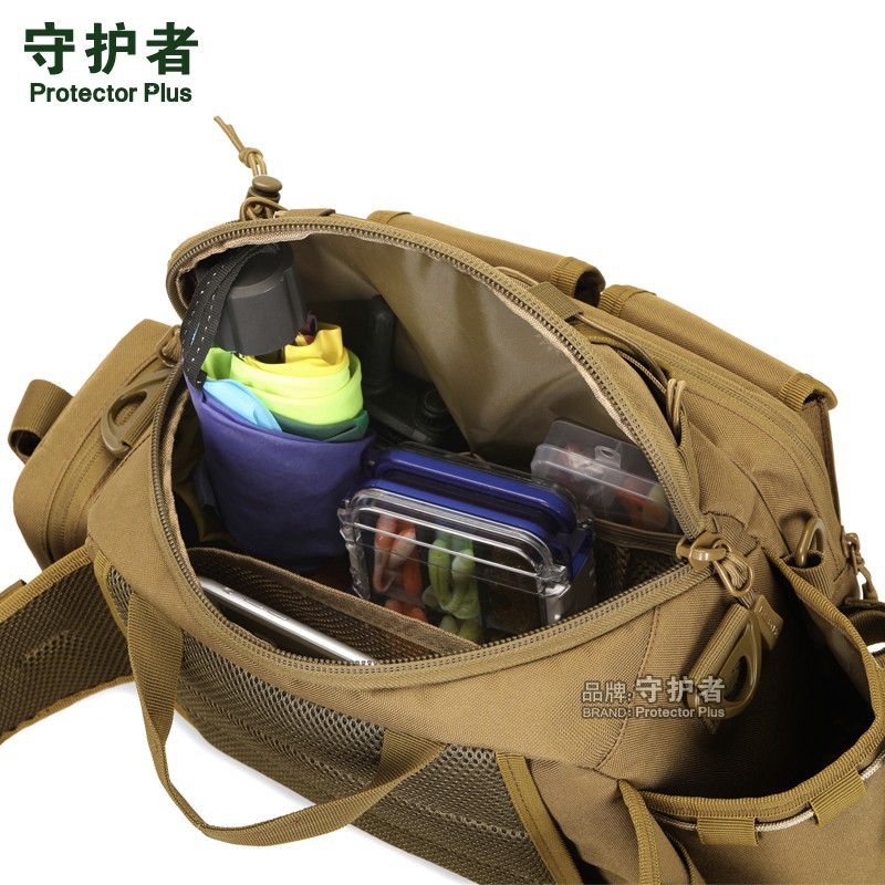 New Outdoor Lure Waist Bag, Multifunctional Large Waist Bag, Crossbody Bag, Fishing Bag, Rod Bag, Storage Backpack