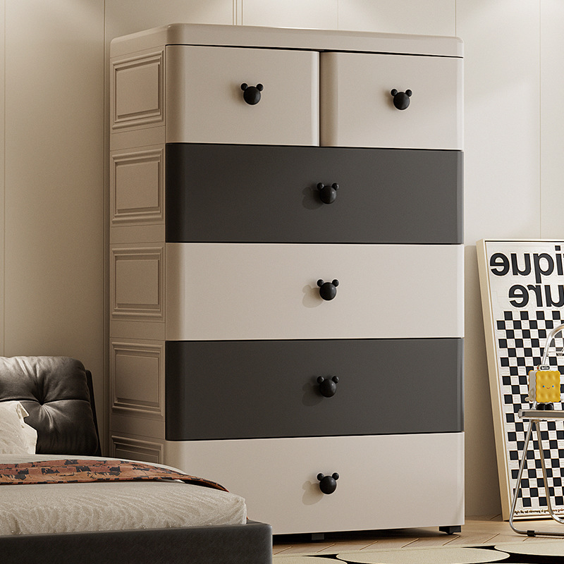 Drawer Storage Cabinet Clothes Sundries Living Room Snack Storage Cabinet Baby Baby Children's Storage Rack Bedside Table