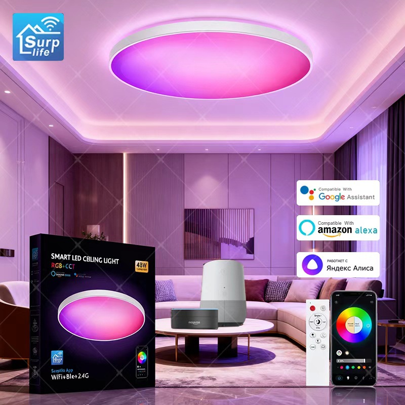 Прямые продажи завода, Bluetooth потолочный светильник, умный WiFi светильник для спальни