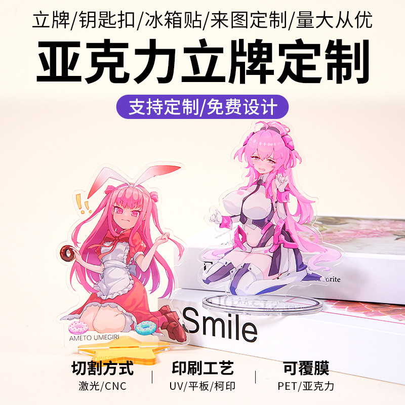 Индивидуальный двухмерный акриловый стенд, мультяшный гуманоидный стенд, индивидуальный акриловый стенд звезды