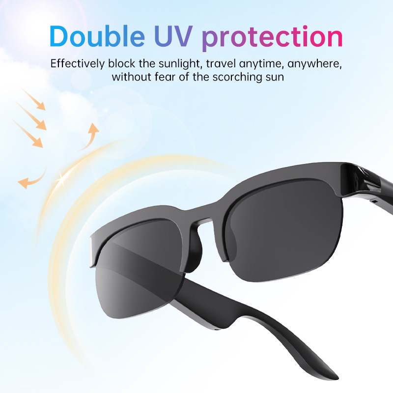 Xg89 Smart Translation Bluetooth Glasses Outdoor Polarized Sunglasses Advanced Anti-Uv Sunglasses Cross-Border Wholesale